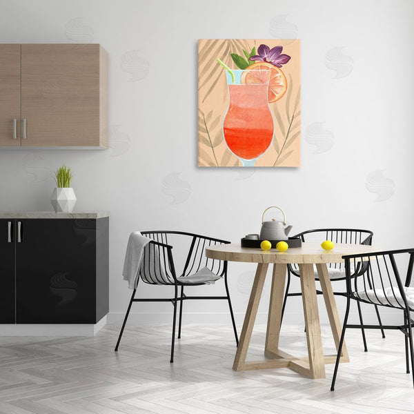 Stupell Industries Annie Warren | Plant Patterned Cocktail Wall Art
