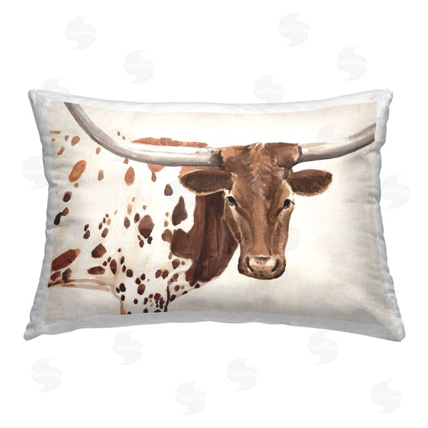 stupell industries Annie Warren | Rustic Longhorn Cow