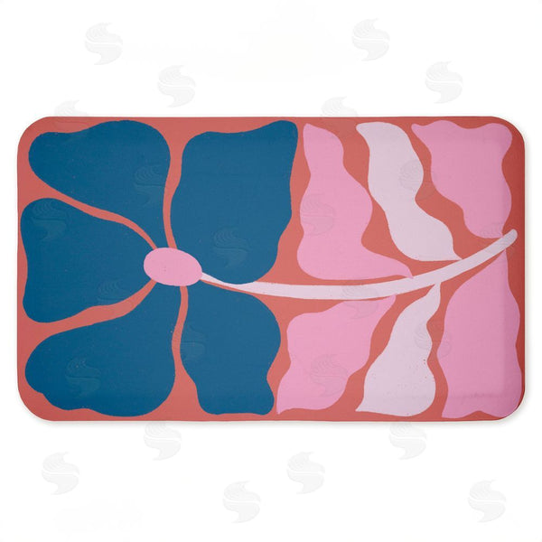 stupell industries Aralma | Midcentury Flower Symmetry Anti-Fatigue Mat
