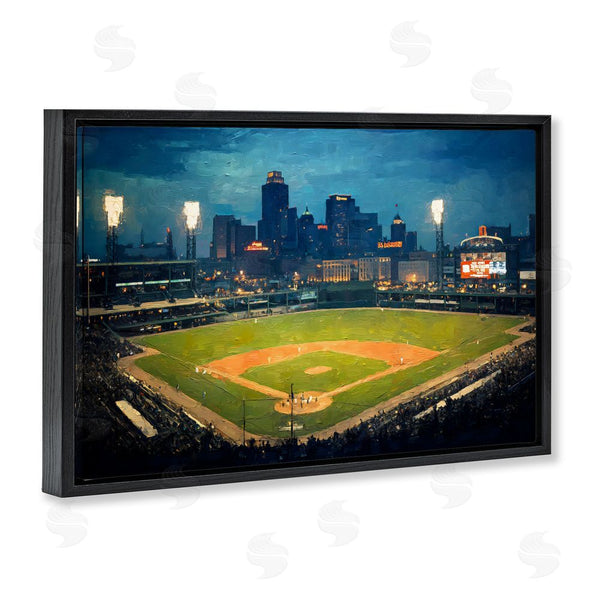 Stupell Industries Arlington Prints | Baseball Stadium At Night Wall Art