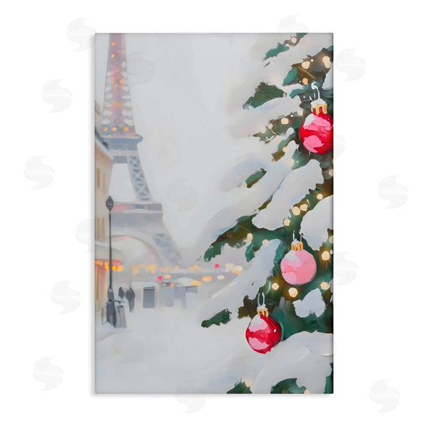 stupell industries Arlington Prints | Eiffel Tower Christmas Wall Art