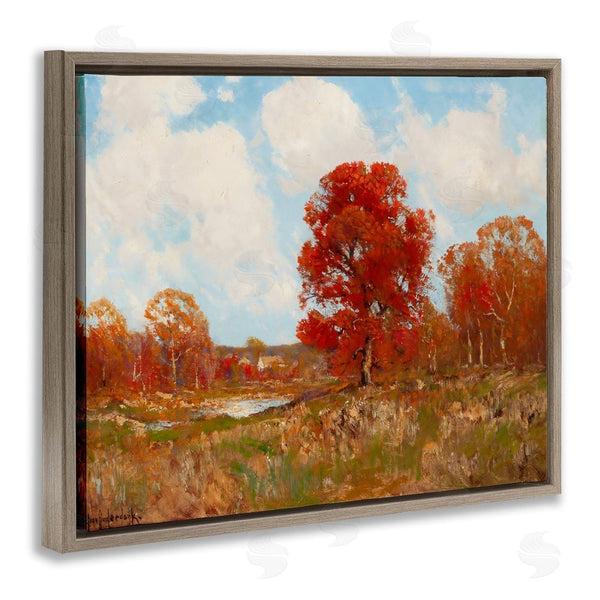 Stupell Industries Arlington Prints | Fall Landscape With Red Foliage Wall Art