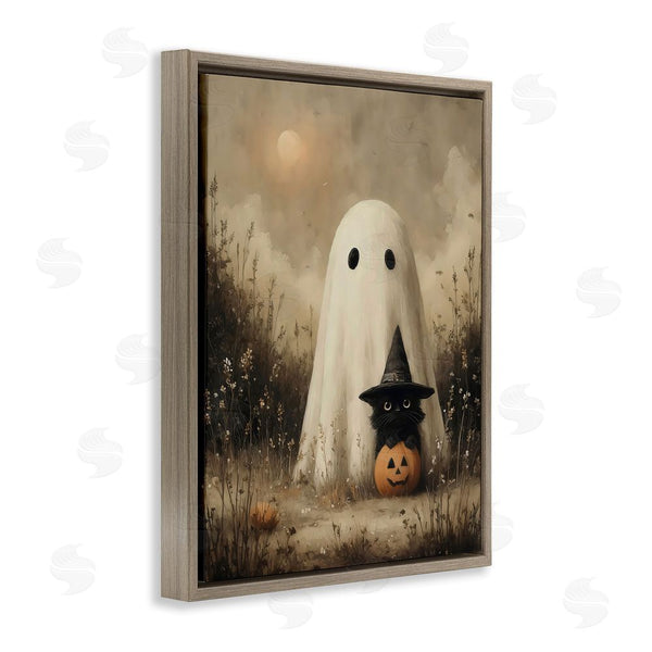 Stupell Industries Arlington Prints | Ghost With Black Kitten Wall Art