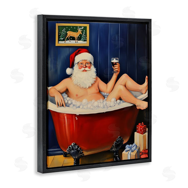 Stupell Industries Arlington Prints | Joyful Bathtub Santa Wall Art