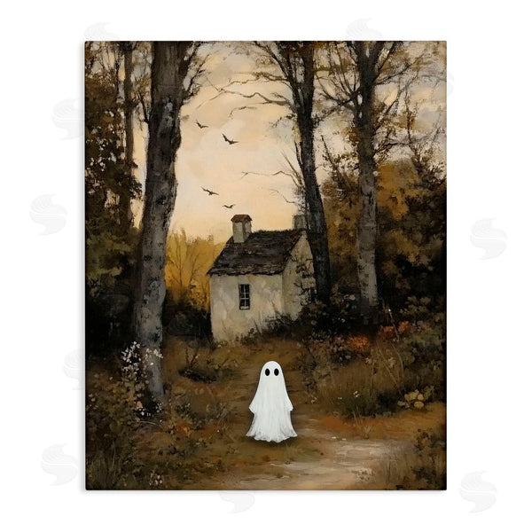 stupell industries Arlington Prints | Little Ghost in Cottage Forest Wall Art