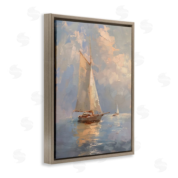 Stupell Industries Arlington Prints | Maritime Ship On Cloudy Sea Wall Art