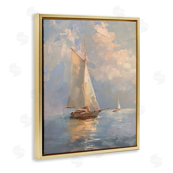 Stupell Industries Arlington Prints | Maritime Ship On Cloudy Sea Wall Art