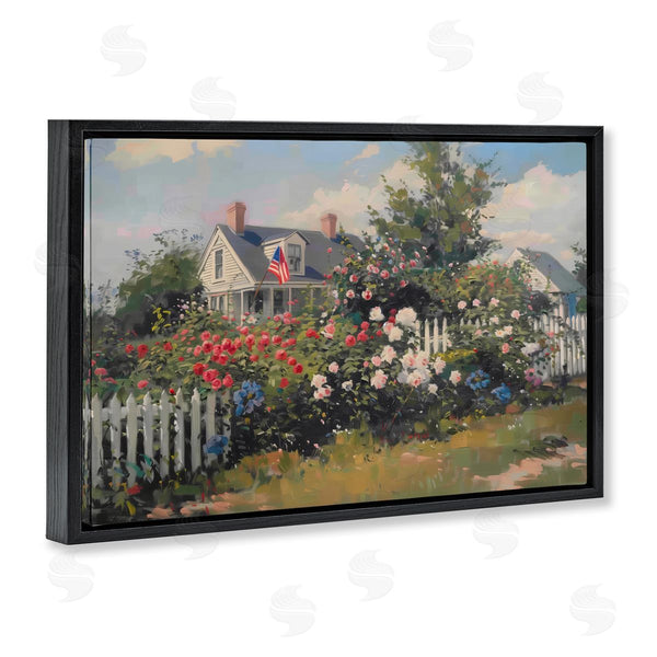 Stupell Industries Arlington Prints | Patriotic Cottage Garden