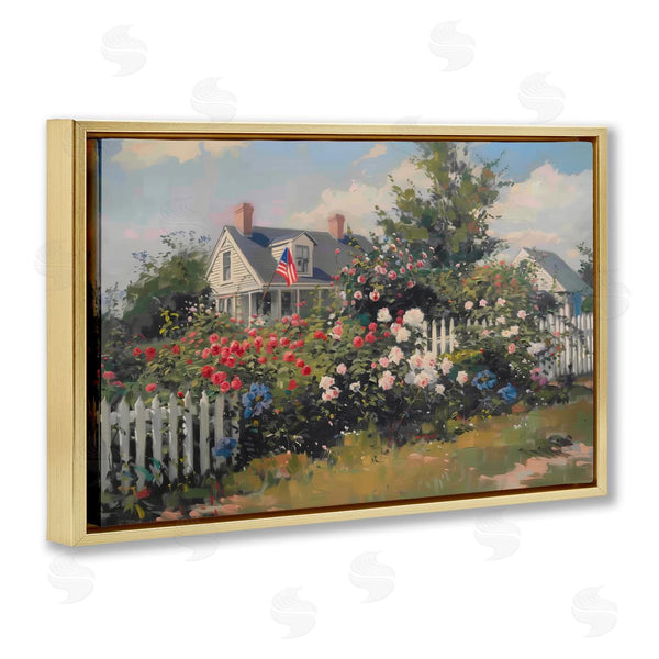 Stupell Industries Arlington Prints | Patriotic Cottage Garden
