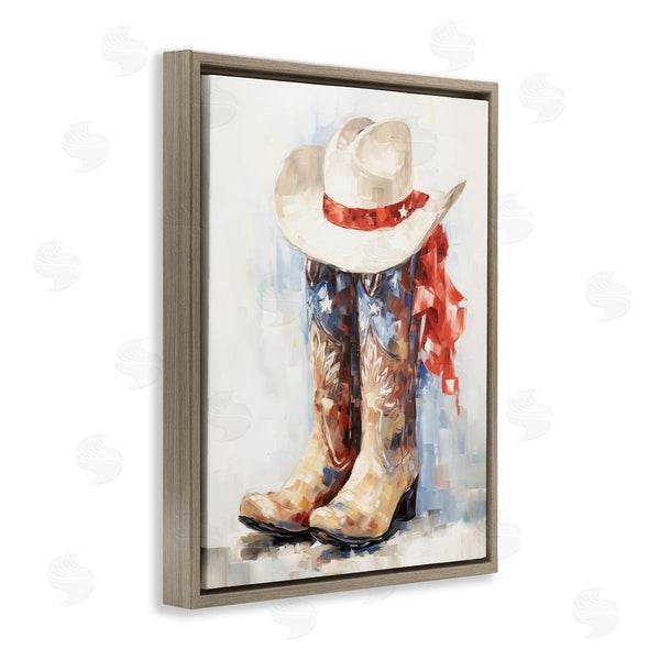 Stupell Industries Arlington Prints | Patriotic Cowboy Boots