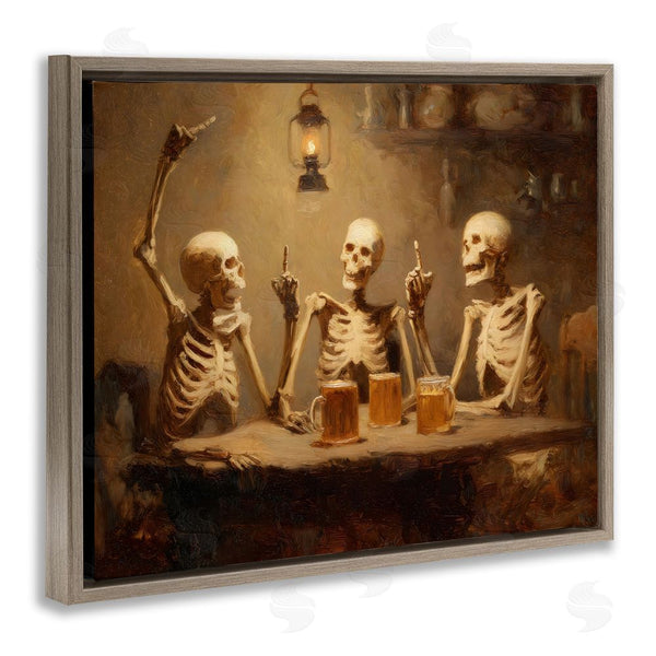 Stupell Industries Arlington Prints | Skeletons Drinking At Tavern Wall Art