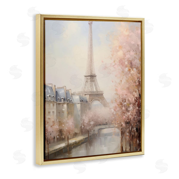 Stupell Industries Arlington Prints | Soft Eiffel Tower River View