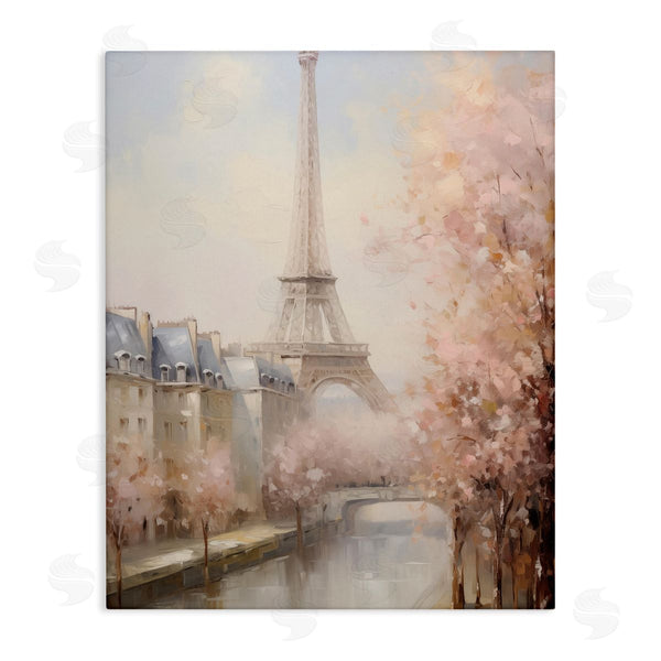stupell industries Arlington Prints | Soft Eiffel Tower River View
