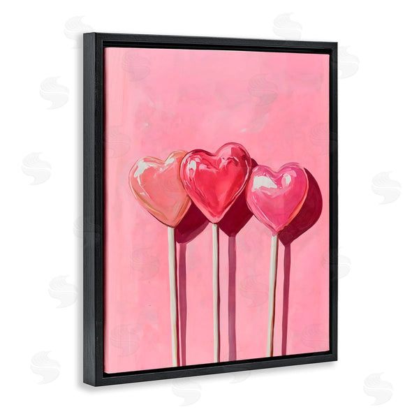 Stupell Industries Arlington Prints | Three Lollipops On Pink