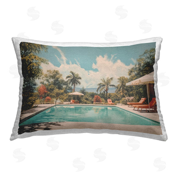 Stupell Industries Arlington Prints | Tropical Villa Swimming Pool