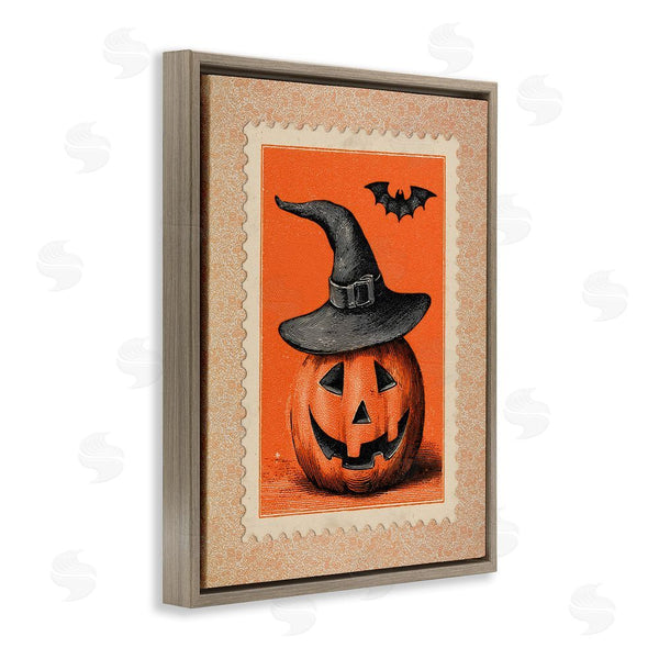 Stupell Industries Arlington Prints | Vintage Jack-o-Lantern Stamp Wall Art