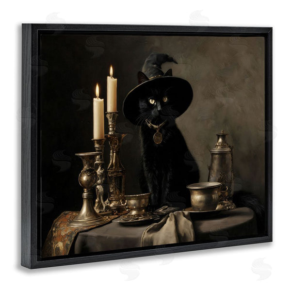 Stupell Industries Arlington Prints | Vintage Witchy Black Cat Wall Art