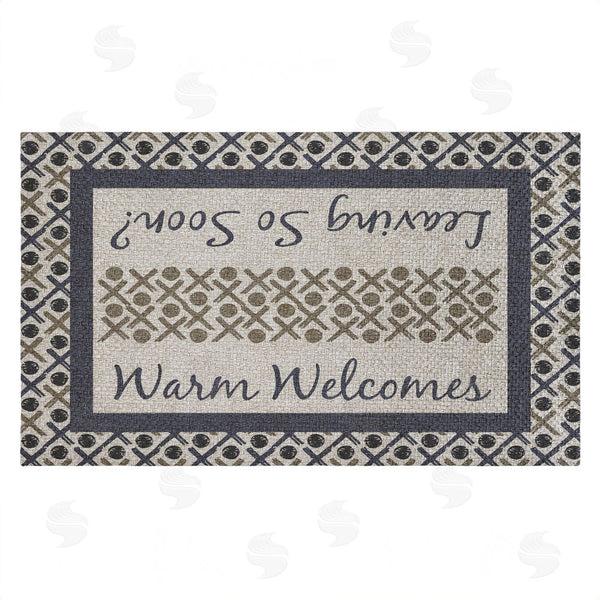 stupell industries Arrolynn Weiderhold | Dual Message Entryway Faux Sisal Door Mat