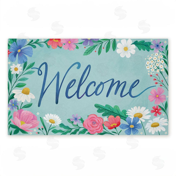 stupell industries Arrolynn Weiderhold | Welcome Dreamy Garden Non-Woven Door Mat