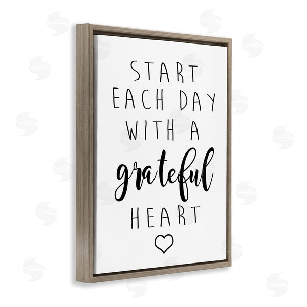 Stupell Industries Ashley Calhoun | Grateful Heart Sentiment Wall Art