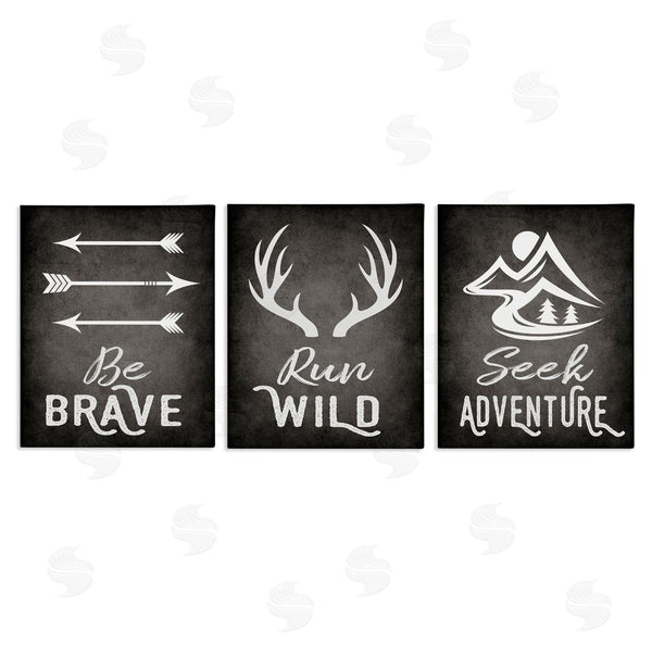 stupell industries Ashley Calhoun | Rustic Adventure Phrases