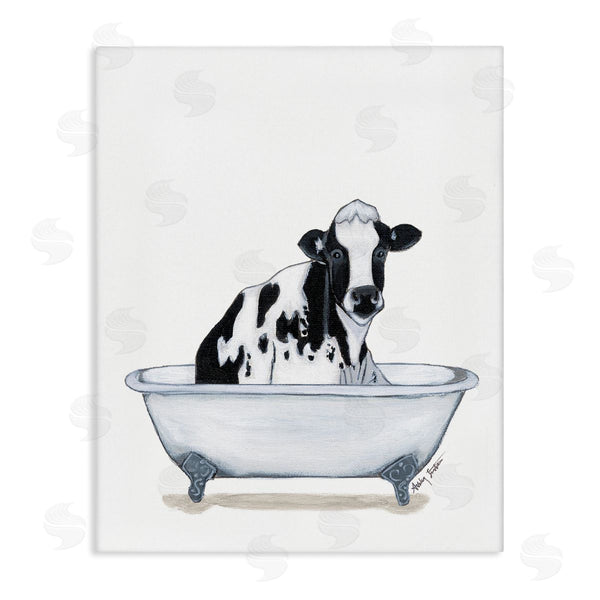 stupell industries Ashley Justice | Cow in Tub Sketch