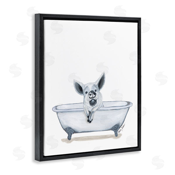 Stupell Industries Ashley Justice | Pig In Tub Sketch Wall Art