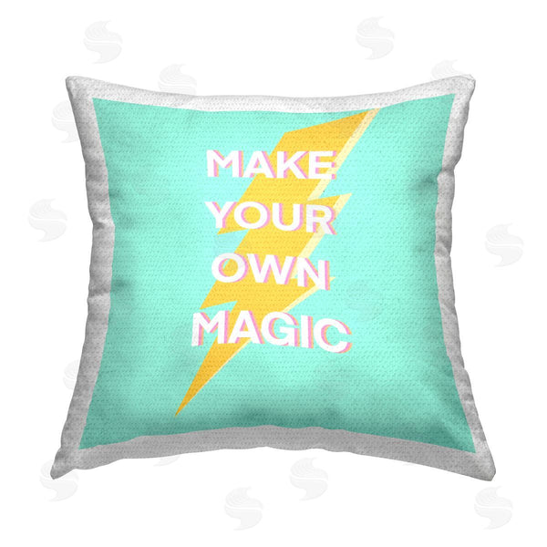 Stupell Industries Ashley Singleton | Your Own Magic Lighting Bolt Printed Throw Pillow