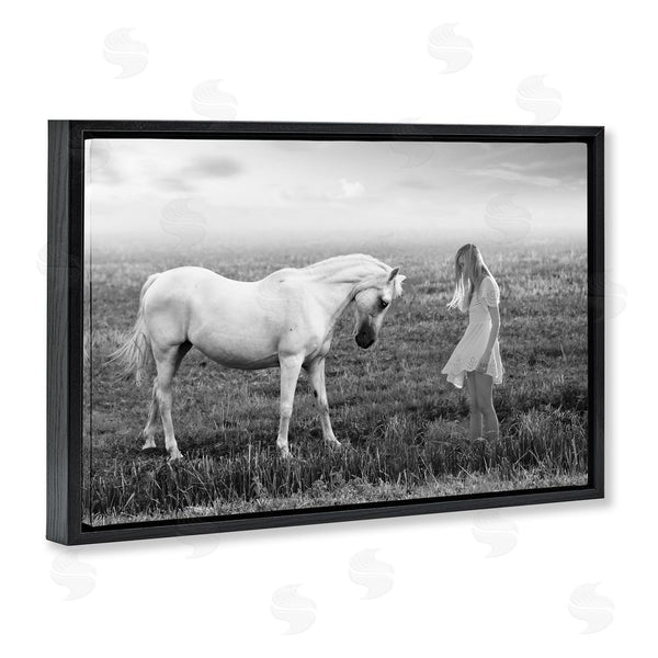 Stupell Industries Ata Alishahi | Her White Horse Wall Art