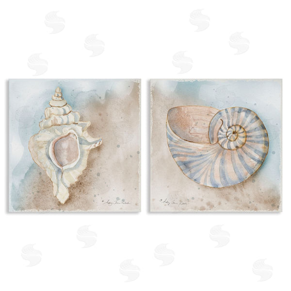 stupell industries Audrey Jeanne Roberts | Conch & Nautilus Ocean's Edge