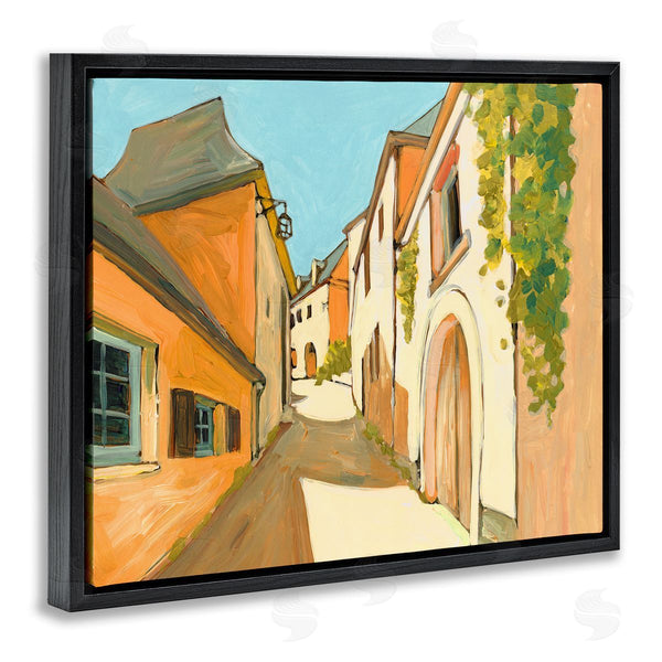 Stupell Industries Bart E. Slyp | Shadows Between Buildings European Country Road