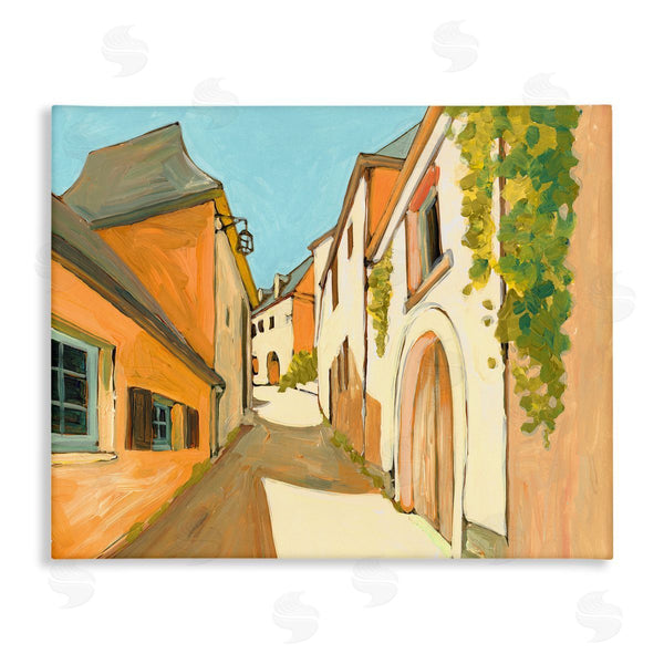 stupell industries Bart E. Slyp | Shadows Between Buildings European Country Road