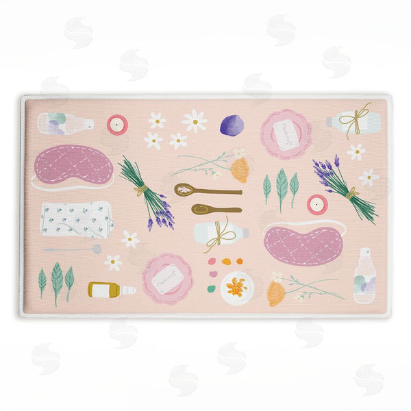 stupell industries Be Ni La | Self Care Traditions Plush Bath Mat