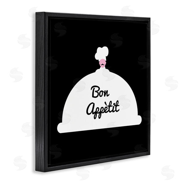 Stupell Industries Bellassai Art | Bon Appetit Phrase Mustache Chef Modern Design Wall Art