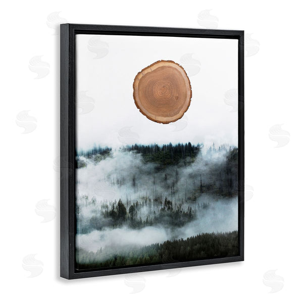 Stupell Industries Bellassai Art | Tree Trunk Foggy Mountain Wall Art