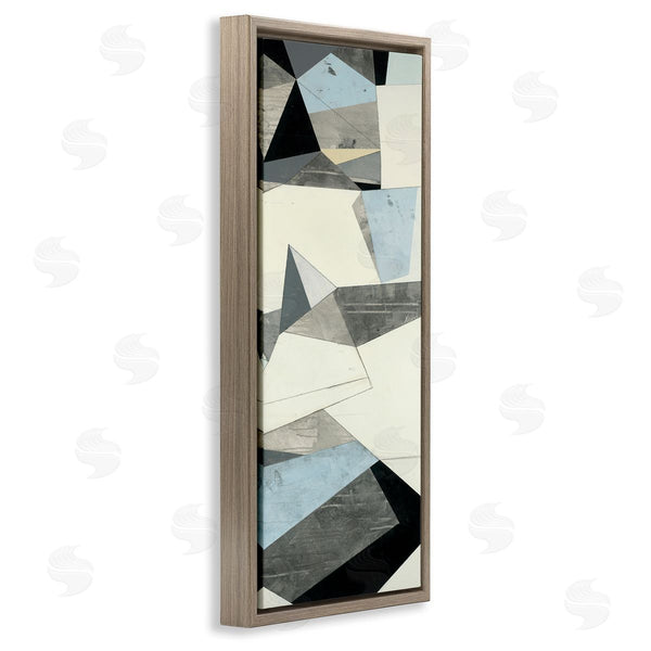 Stupell Industries Beth Ann Lawson | Angular Shapes Blue Grey Abstraction