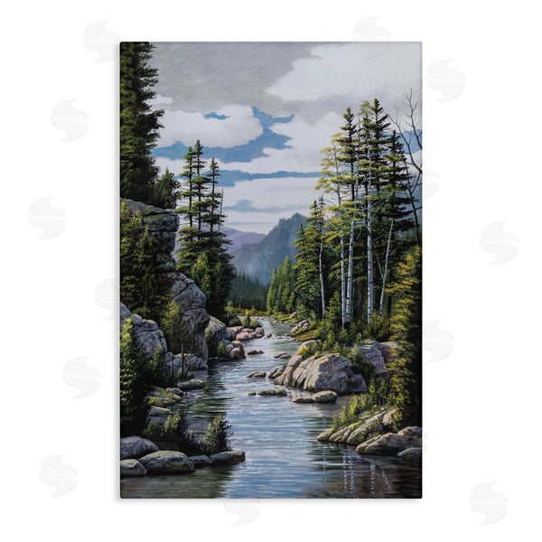 stupell industries Bill Saunders | Alone In The Stream