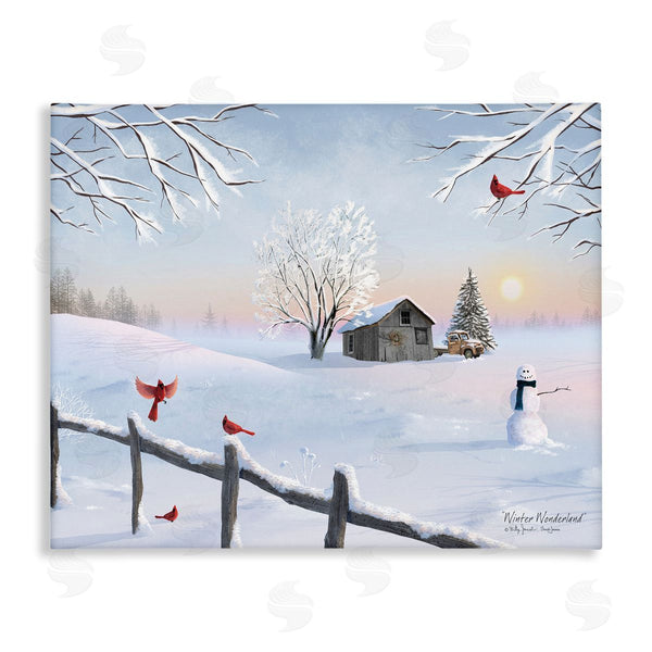 stupell industries Billy Jacobs | Winter Wonderland Sunrise Wall Art