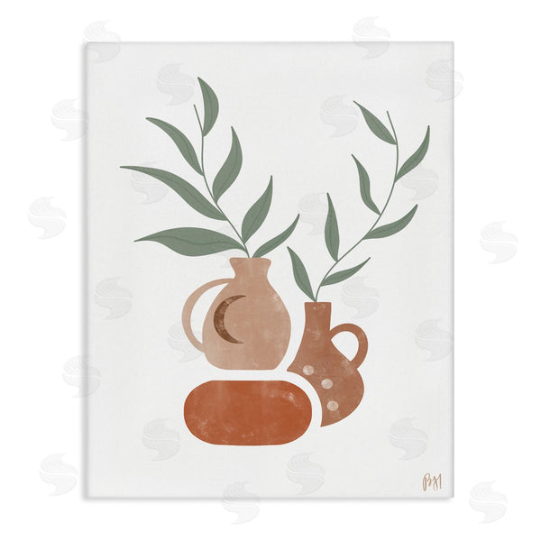 stupell industries Birch & Ink | Boho Ceramic Plant Still Life Modern Terracotta Illustration Wall Art