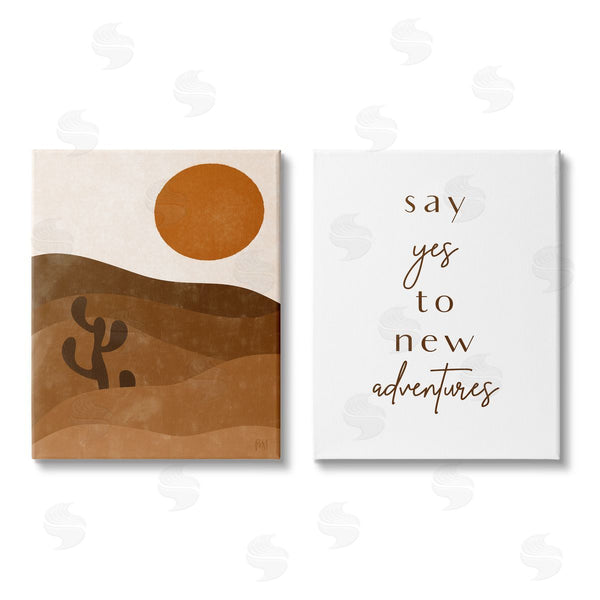 stupell industries Birch & Ink | Say Yes New Adventures Desert Sun Wall Art