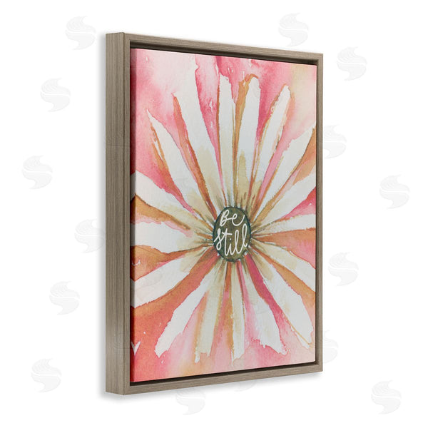 Stupell Industries Blue Chair Blessing | Daisy Petals On Pink