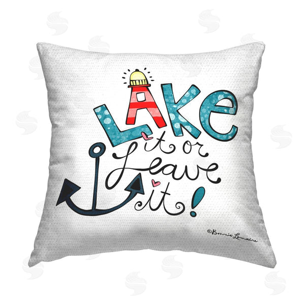 Stupell Industries Bonnie Lemaire | Lake Or Leave It Printed Throw Pillow