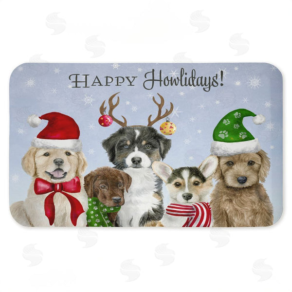 stupell industries Brett Blumenthal | Happy Howlidays Puppies Anti-Fatigue Mat