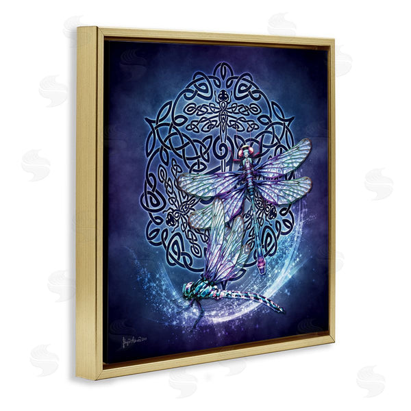 Stupell Industries Brigid Ashwood | Dragonfly & Celtic Knot Wall Art