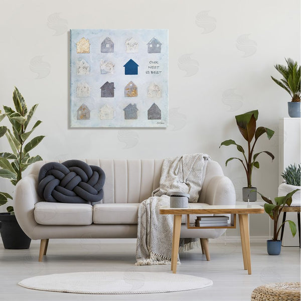 Stupell Industries Britt Hallowell | Our Nest Is Best Farm House Icon Chart Wall Art