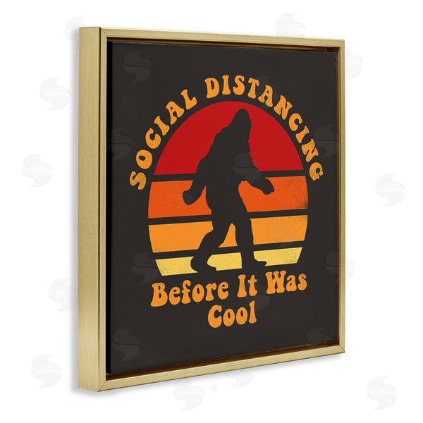Stupell Industries Buck Wear | Bigfoot Social Distancing Pun Wall Art