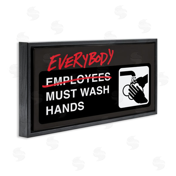 Stupell Industries Buck Wear | Everybody Must Wash Hands Bathroom