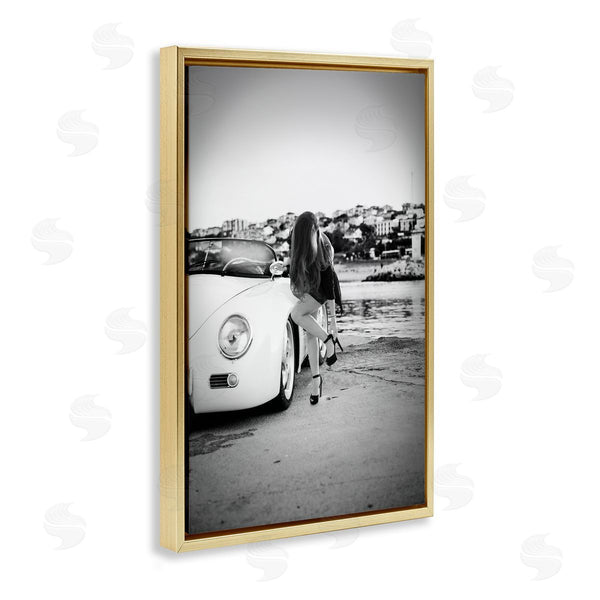 Stupell Industries CAD Designs | Chic Stylish Woman By Car