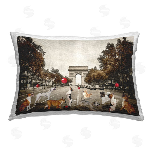 Stupell Industries CAD Designs | Dogs Playing Among Architecture