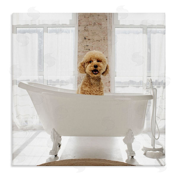 stupell industries CAD Designs | Happy Puppy in Bathtub